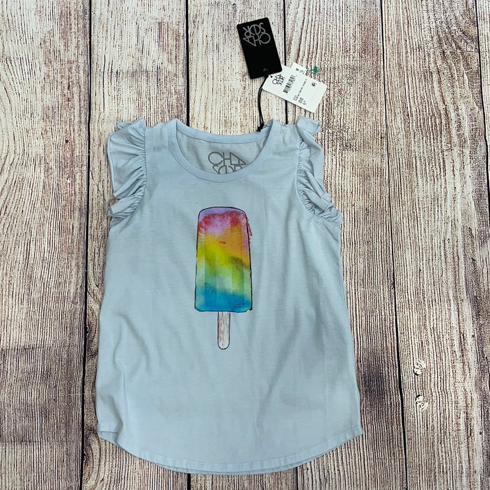 Chaser kids size 12 flutter sleeve top
